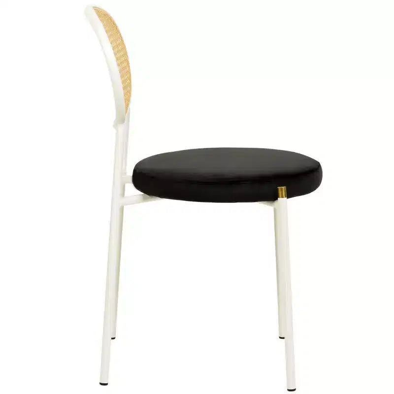 Chaise de salle à manger en velours