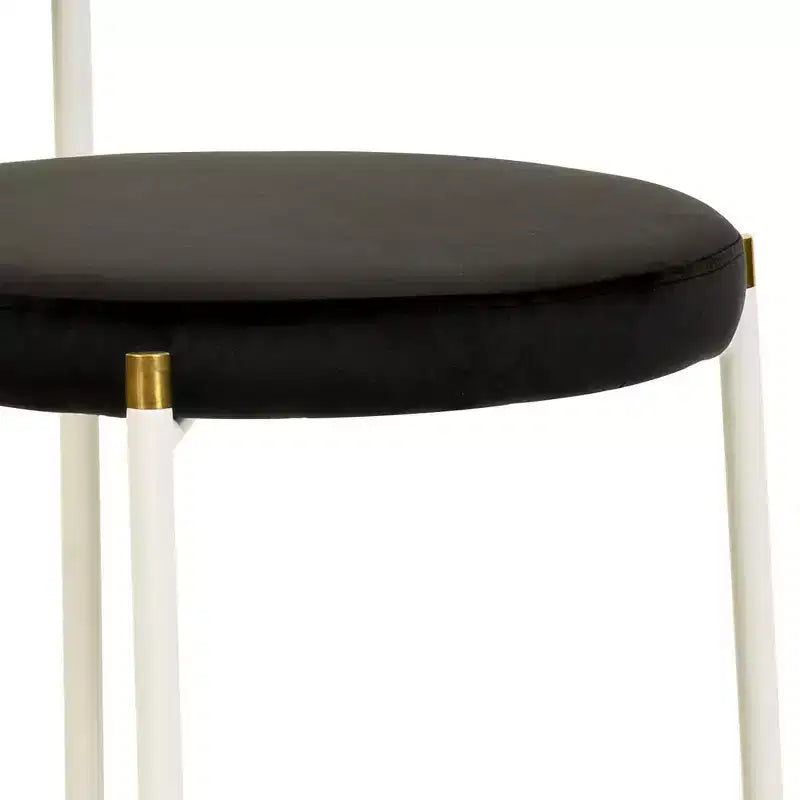 Chaise de salle à manger en velours