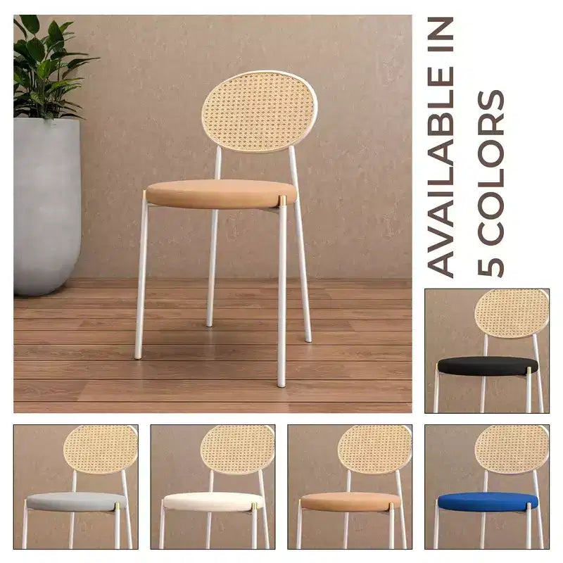 Chaise de salle à manger en velours