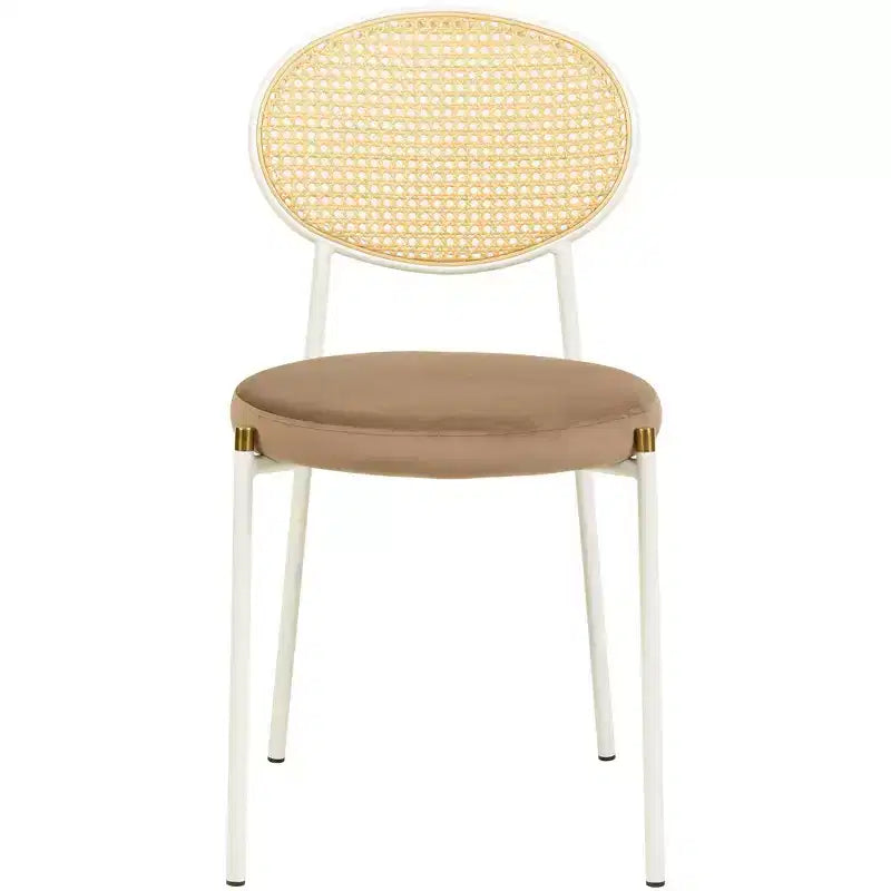 Chaise de salle à manger en velours