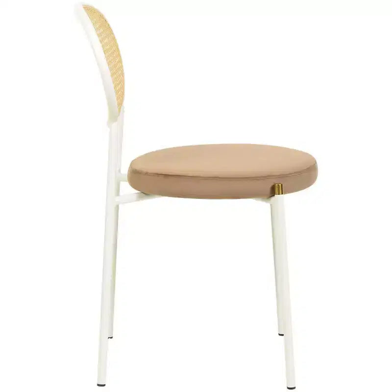 Chaise de salle à manger en velours