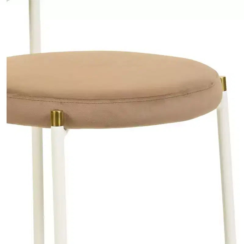 Chaise de salle à manger en velours
