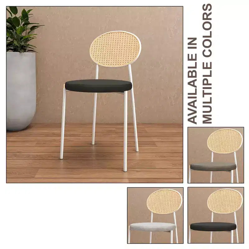 Chaise de salle à manger en velours