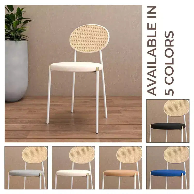 Chaise de salle à manger en velours