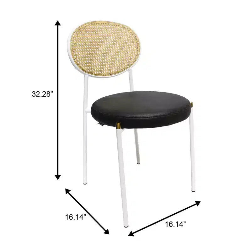 Chaise de salle à manger en velours