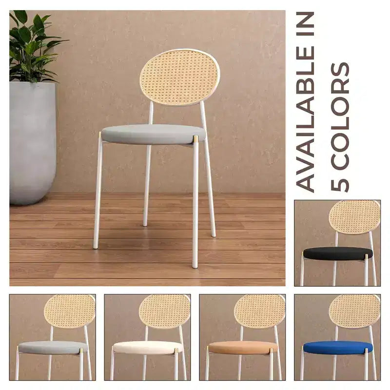 Chaise de salle à manger en velours
