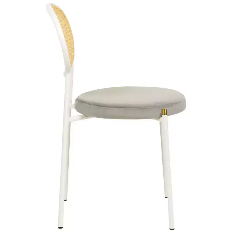 Chaise de salle à manger en velours