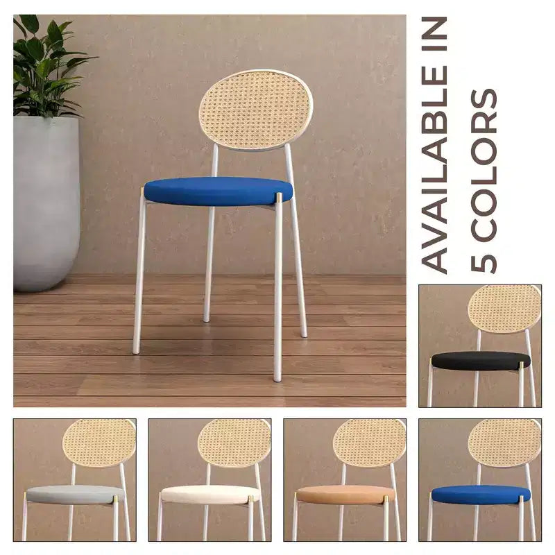Chaise de salle à manger en velours