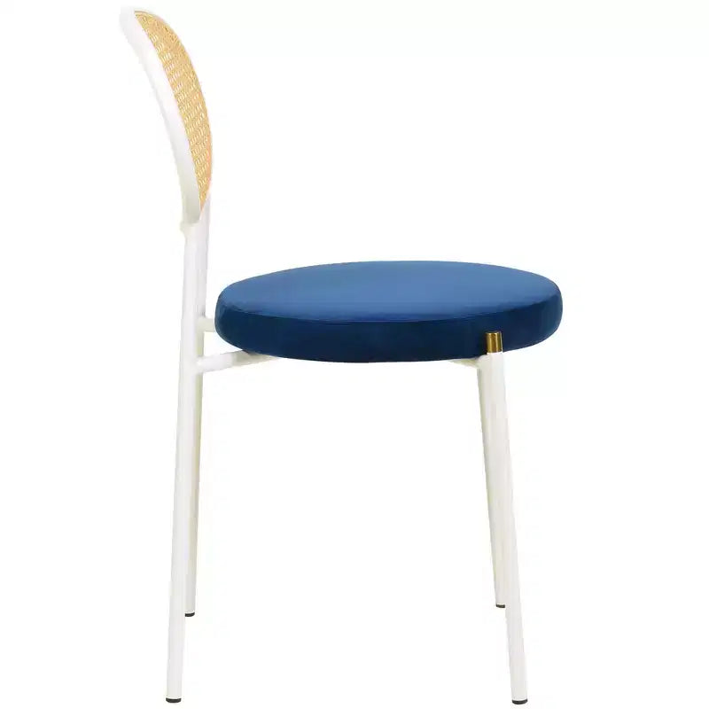 Chaise de salle à manger en velours