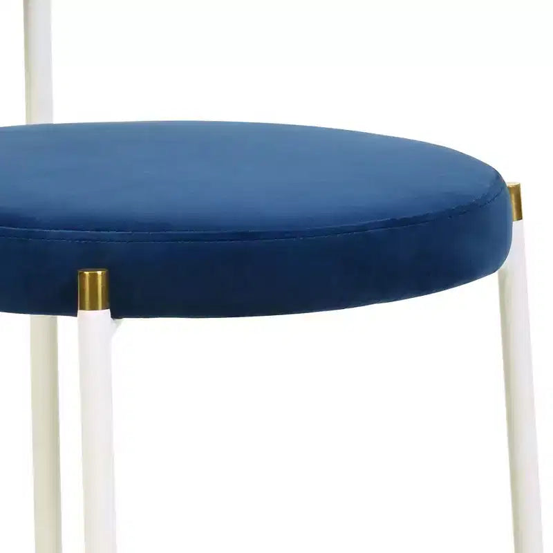 Chaise de salle à manger en velours