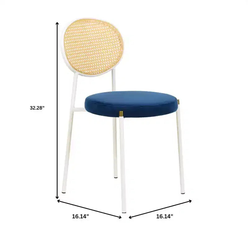 Chaise de salle à manger en velours