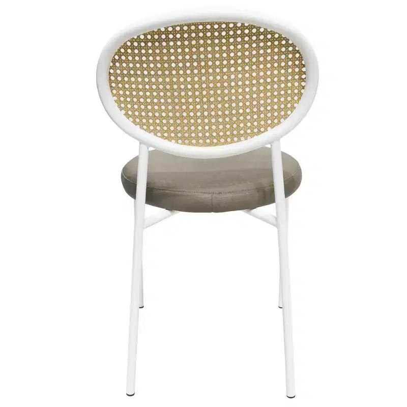 Chaise de salle à manger en velours