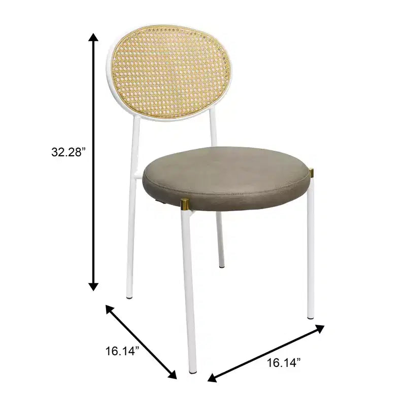 Chaise de salle à manger en velours