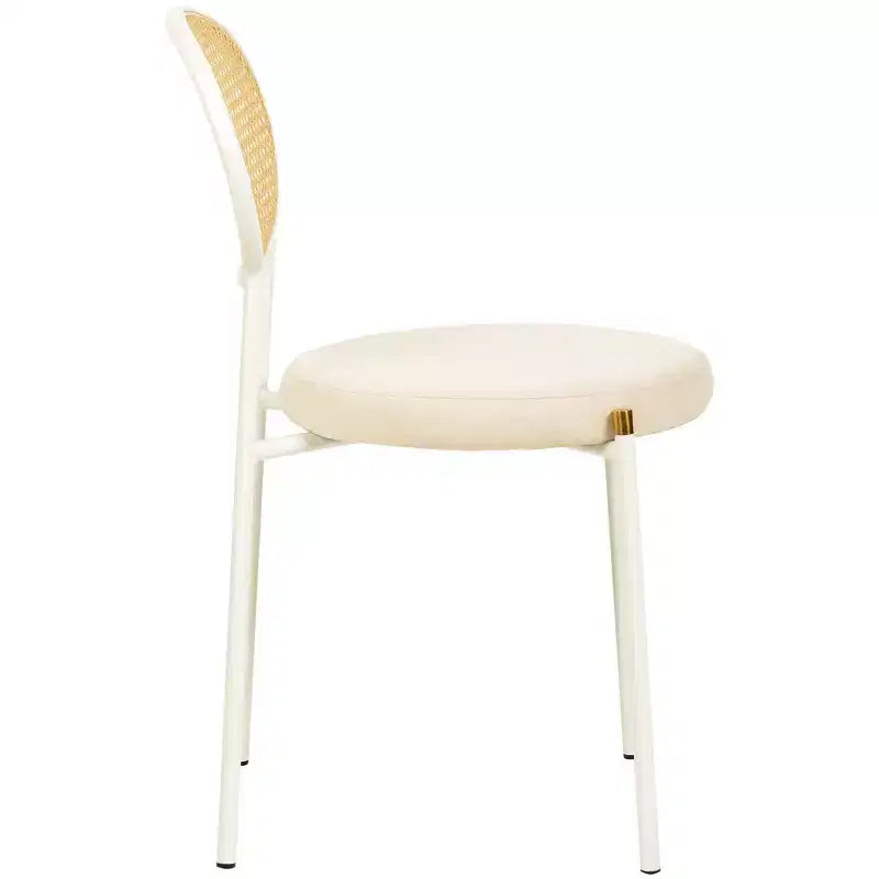 Chaise de salle à manger en velours