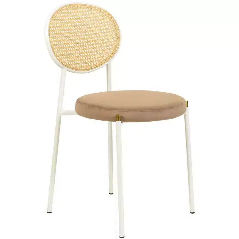 Chaise de salle à manger en velours