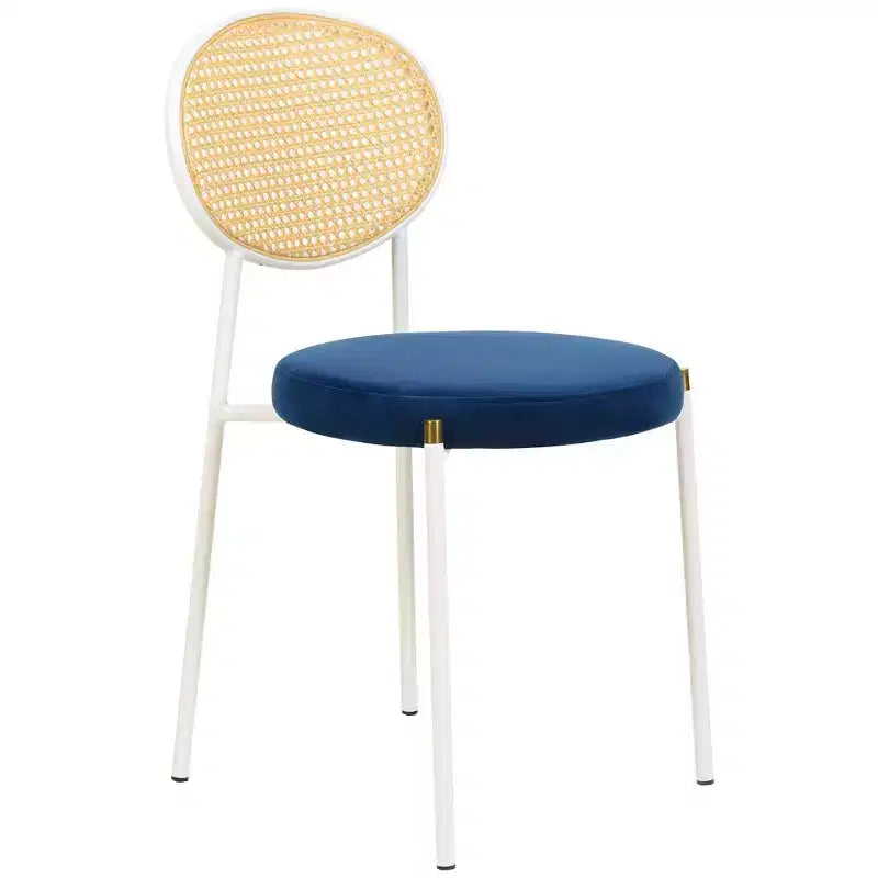 Chaise de salle à manger en velours