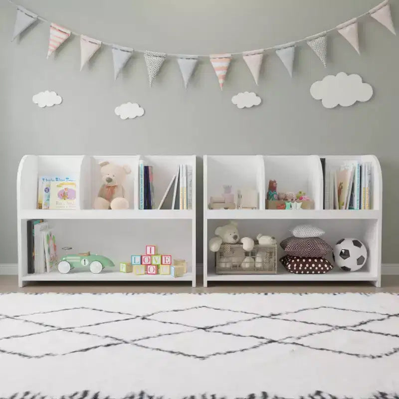 Étagère à livres et meuble de rangement pour jouets pour enfants