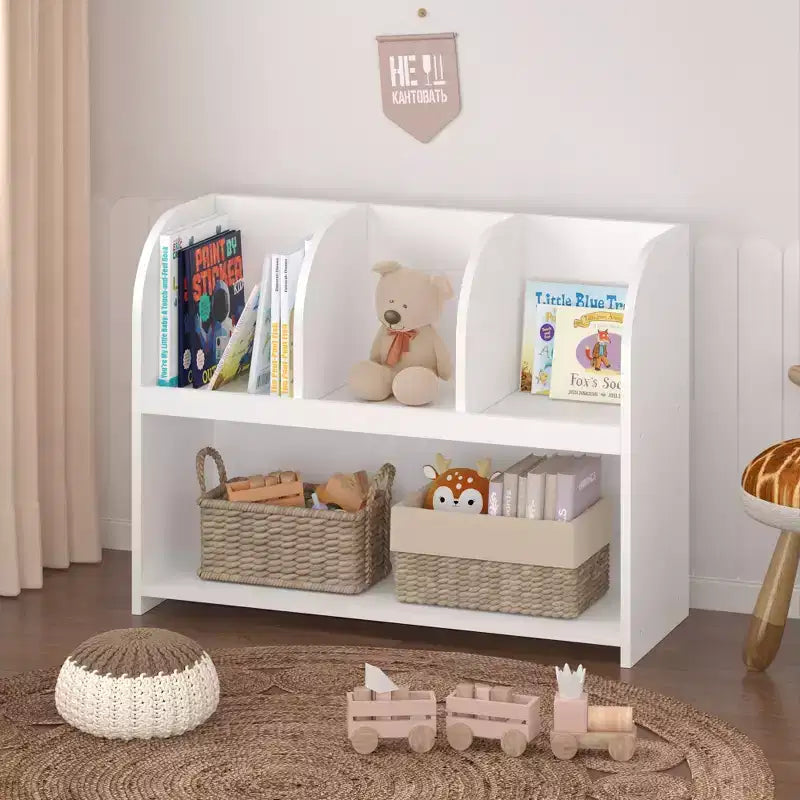 Étagère à livres et meuble de rangement pour jouets pour enfants