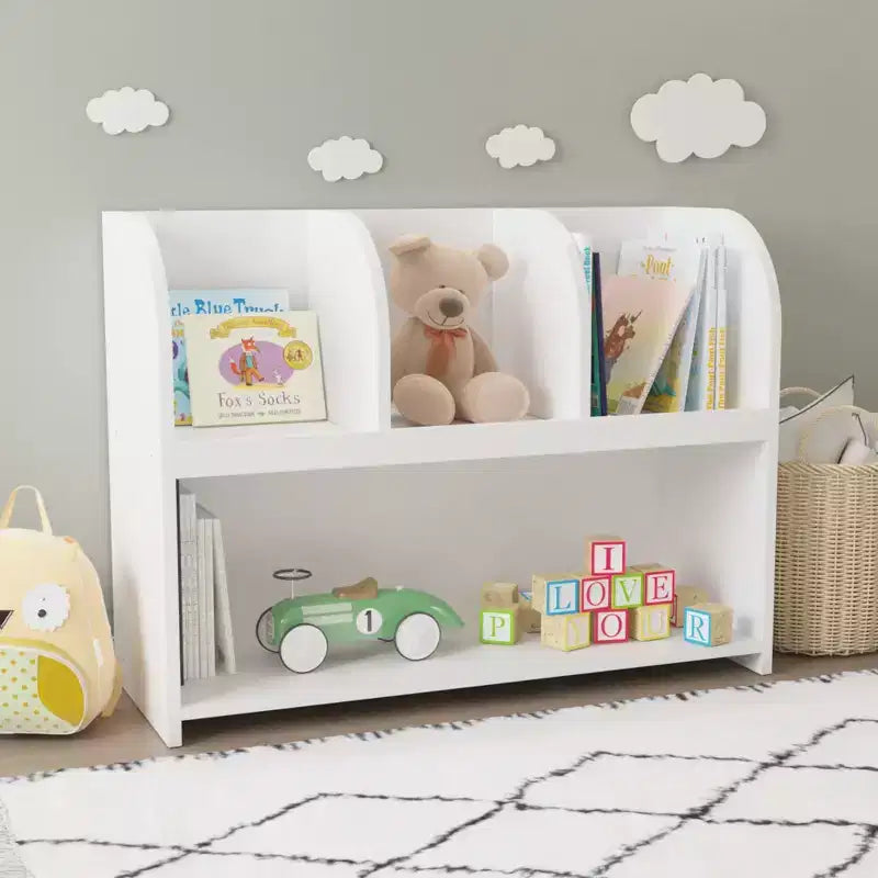 Étagère à livres et meuble de rangement pour jouets pour enfants