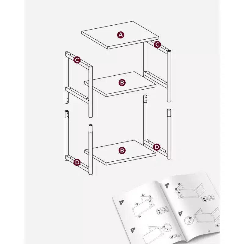 Petite table d'appoint/de chevet/haute
