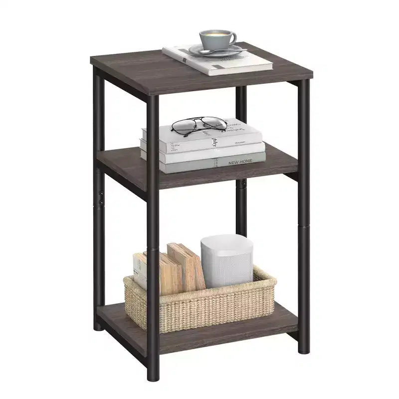 Side Table Small End Table Tall Nightstand for Living Room Bedroom Office Bathroom