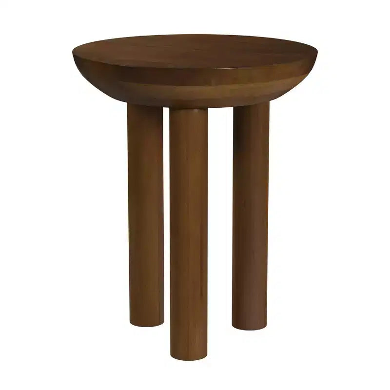 Table d'appoint tripode en bois de manguier