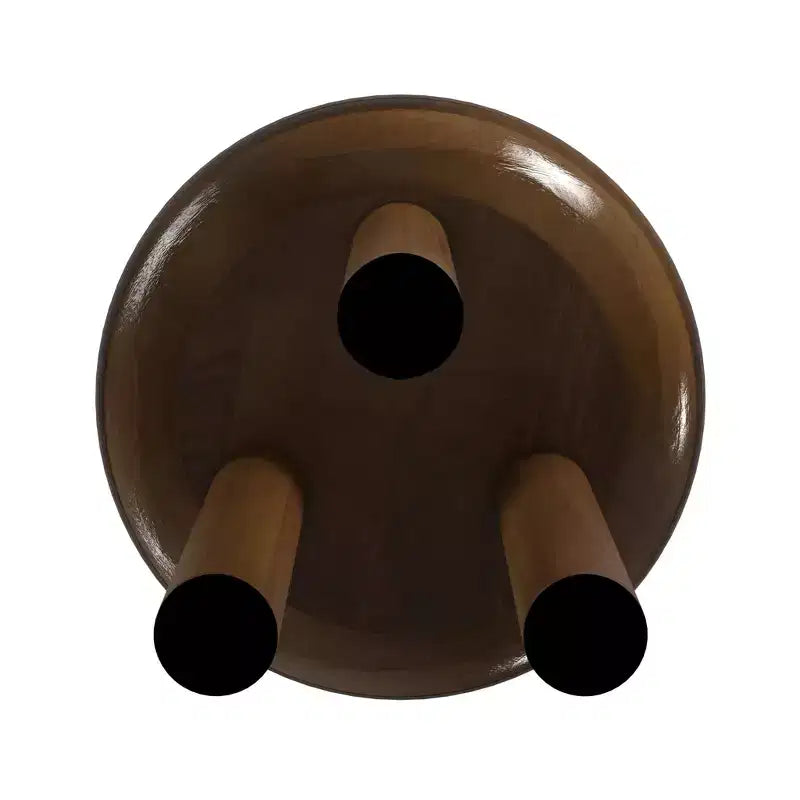 Table d'appoint tripode en bois de manguier