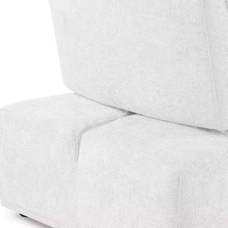 Fauteuil moderne modulable sans accoudoirs avec dossier escamotable