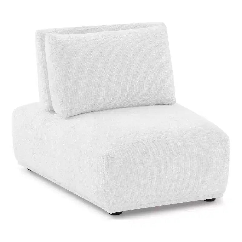 Fauteuil moderne modulable sans accoudoirs avec dossier escamotable