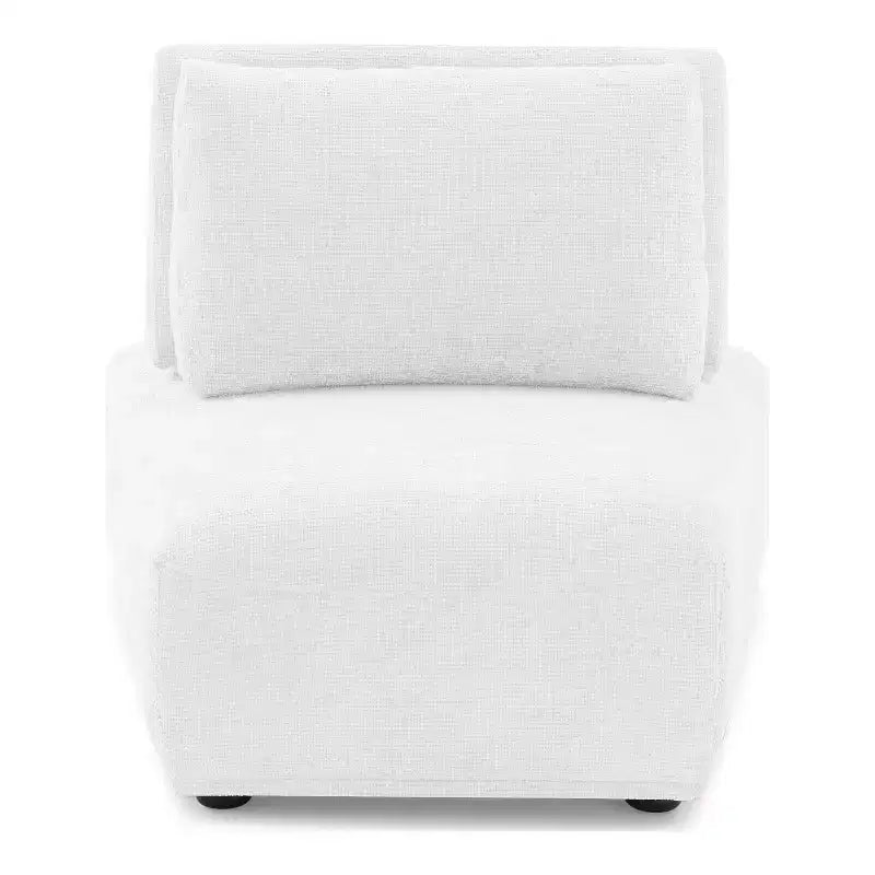 Fauteuil moderne modulable sans accoudoirs avec dossier escamotable