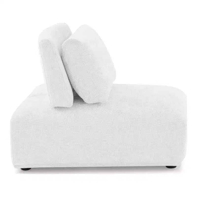 Fauteuil moderne modulable sans accoudoirs avec dossier escamotable