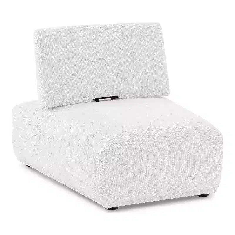Fauteuil moderne modulable sans accoudoirs avec dossier escamotable