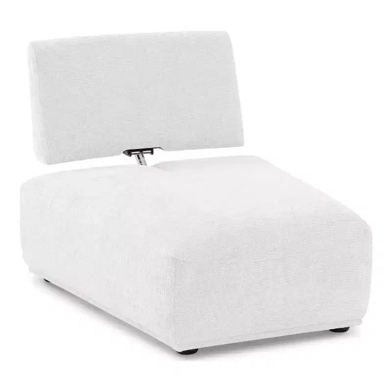 Fauteuil moderne modulable sans accoudoirs avec dossier escamotable