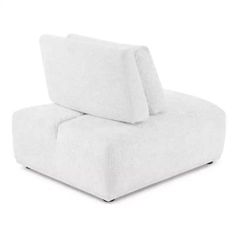 Fauteuil moderne modulable sans accoudoirs avec dossier escamotable