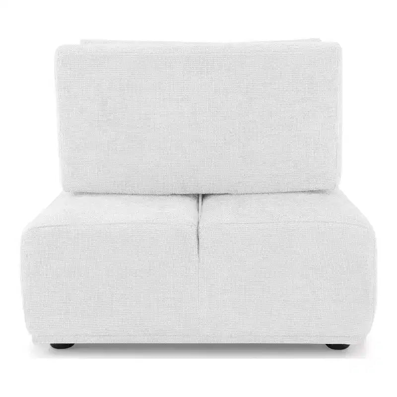 Fauteuil moderne modulable sans accoudoirs avec dossier escamotable