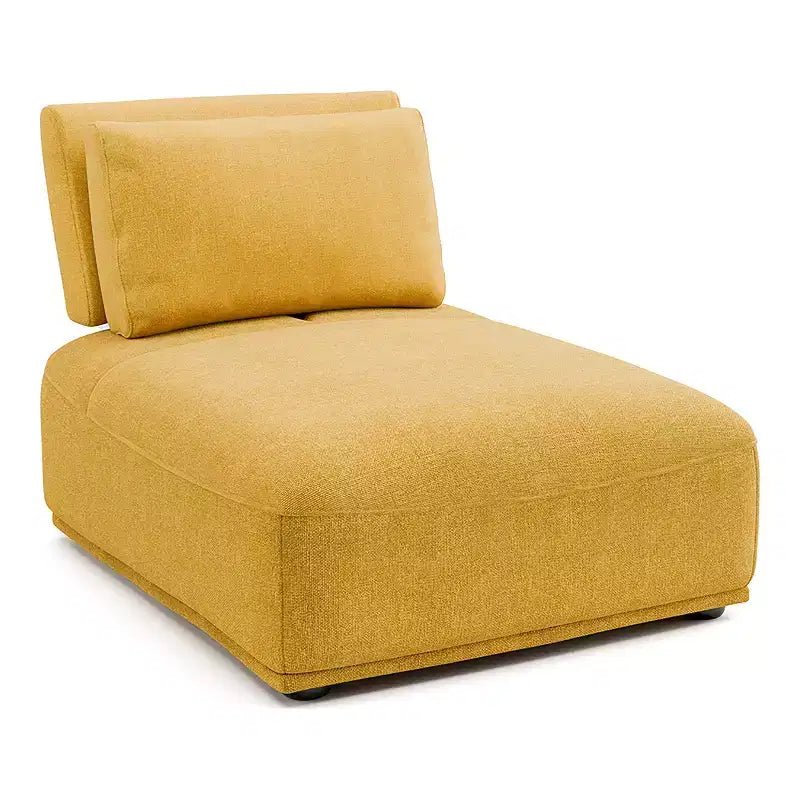 Fauteuil moderne modulable sans accoudoirs avec dossier escamotable